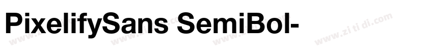 PixelifySans SemiBol字体转换